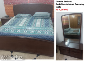 Double Bed Set with Dressing Table