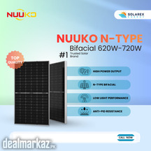 NUUKO 620W | 720W Grade 'A' Teir 1 Documented Solar Panel