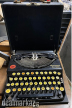 1920's Remington Portable typewriter with wooden cover case