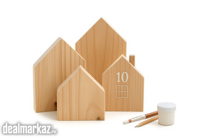 Premium Wooden House Craft Blank – Perfect for DIY Projects