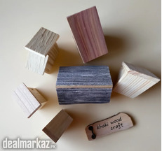 Set of 6 Wooden House Shapes – Unfinished Wood Houses for Painting