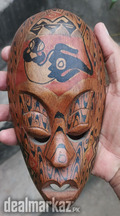 Vintage Wood Mask. Wall Hanging Plates