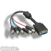 HD15 VGA to 5 BNC RGBHV Monitor Cable 1 ft Coax - MF ORIGINAL UK ZONE