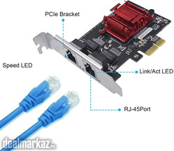 Dual-Port PCIe Gigabit Network Card 1000M PCI Express Ethernet Adapter