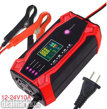 12V/24V 10A Intelligent Car Battery Charger for AGM GEL SLA &amp