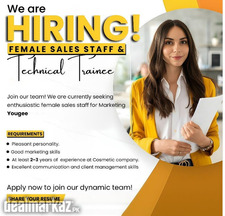 SALES PERSON REQUIRED FOR YOUGEE( HAIR CARE )