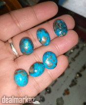 Natural Irani Feroza with Pyrite - Whatsapp for order