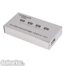 FJGEAR 4Ports Auto USB Printer Data Switch