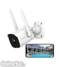 Septekon 2K Security Cameras Outdoor, 2.4G Wired WiFi Cameras for Home