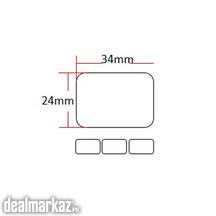 Barcode White Label 34x24mm