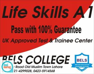 A1 English Life skills Test Pass with 100% Guarantee Lahore Faisalabad