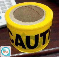 Caution Tape Yellow Written CAUTION all types available
