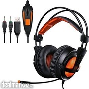SADES A55 3.5mm Jack Lightweight Stereo Gaming Headset Headphones UK Z