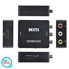HDMI to AV 3RCA CVBs Composite Video Audio Converter Adapter UK