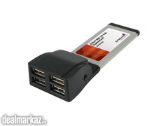 USB 4 Port ExpressCard Laptop USB 2.0 Adapter Card Electronics UK