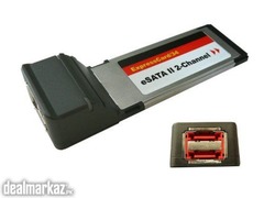 EXPRESSCARD - 2x ESATA CONTROLLER CARD - JMICRON CHIPSET ORIGINAL UK