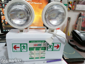 Emergency Industrial Exit Light (Twin) Automatic with Signs available